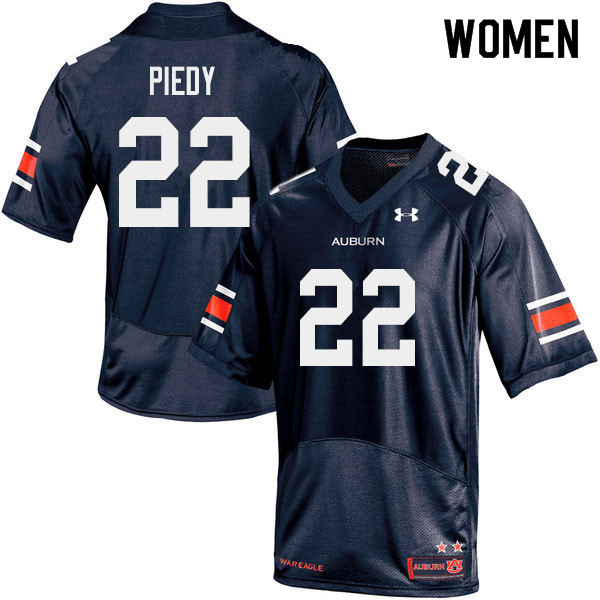 Women #22 Erik Piedy Auburn Tigers College Football Jerseys Sale-Navy